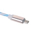 Android Phone Rainbow Spiral Data Cable 1m 2A Blue+White