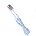 Android Phone Rainbow Spiral Data Cable 1m 2A Blue+White