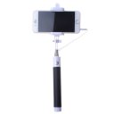 Wired Foldable Selfie Stick Self Portrait Monopod Gray