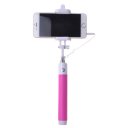 Wired Foldable Selfie Stick Self Portrait Monopod Gray