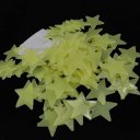 Noctilucence Stars Sticker Fluorescent Green Decals for Kids Room 3CM  Stars Pattern 100 pcs/pack