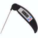 Folding Instant Read Cooking Thermometer High-performing Digital Food meat Thermometer Black