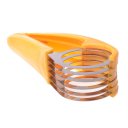 Stainless Steel Slicer Banana Cucumber Slicer Kitchen Tool Yellow