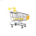 Mini Shopping Cart Shaped Storage Basket ini Supermarket Shopping Cart Multifunctional Storage Basket Card Case