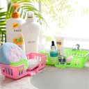 Creative Household Essentials Multifunctional Kitchen Sink Storage Basket Pink