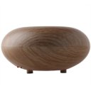 Ultrasonic Aroma Essential Oil Diffuser Humidifier British Anstralian Standard Plug Dark Wooden-grain