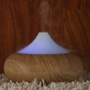 Ultrasonic Aroma Essential Oil Diffuser Humidifier Light Wooden-grain