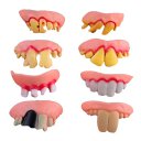 Holloween Prop Dress Up Prop Fake Rotten Teeth 3 in 1 Pack Random Delivery