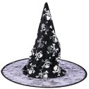 Halloween Masquerade Witch Wizard Sorcerer Hat Double Layer