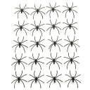 Holloween Toy Decoration Prop Plastic Black Spider 20 in 1 Pack DIY Accessories 4.5*5cm