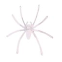 Holloween Toy Decoration Prop Plastic White Luminous Spider 20 in 1 Pack DIY Accessories 4.5*5cm