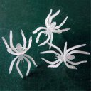 Holloween Toy Decoration Prop Plastic White Luminous Spider 20 in 1 Pack DIY Accessories 4.5*5cm