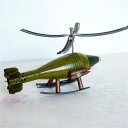 Creative Home Decoration Simulation Bullets Model Helicopter Military Model Army Green