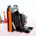 Creative Home Decoration Iron Model Knick-knacks Vintage Camera Model Black