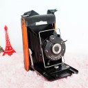 Creative Home Decoration Iron Model Knick-knacks Vintage Camera Model Black