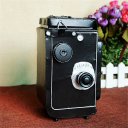 Creative Home Decoration Iron Model Knick-knacks Vintage Camera Model Black