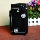 Creative Home Decoration Iron Model Knick-knacks Vintage Camera Model Black