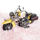 Creative Home Decoration Iron Model Knick-knacks Vintage Motorcycle Model Yellow