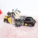 Creative Home Decoration Iron Model Knick-knacks Vintage Motorcycle Model Yellow