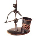 Creative  Home Decoration Iron Model Knick-knacks Pens Container Bronze