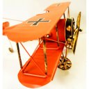 Creative Home Decoration Iron Model Knick-knacks Vintage Tin Airplane German WWI Fghter Model Red