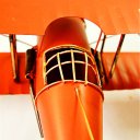 Creative Home Decoration Iron Model Knick-knacks Vintage Tin Airplane German WWI Fghter Model Red