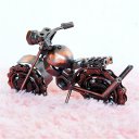 Creative Home Decoration Iron Model Knick-knacks Long Chain Motorcycle Model Bronze