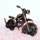 Creative Home Decoration Iron Model Knick-knacks Long Chain Motorcycle Model Bronze