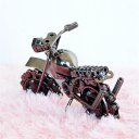 Creative Home Decoration Iron Model Knick-knacks Long Chain Motorcycle Model Bronze