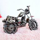 Creative Home Decoration Iron Model Knick-knacks Long Chain Motorcycle Model Black