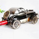 Creative Home Decoration Vintage Classic Car Pattern Wine Rack Silver Gray