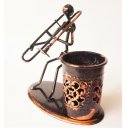 Creative  Home Decoration Iron Model Knick-knacks Pens Container Bronze