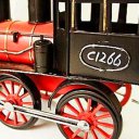 Creative Home Decoration Iron Model Knick-knacks Vintage Train Locomotive Red