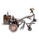 Creative Home Decoration Iron Model Knick-knacks Metal Tractor Model Rotation Design Black