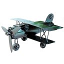 Creative Home Decoration Iron Model Knick-knacks Vintage Tin Airplane Model Gray