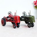 Creative Home Decoration Iron Model Knick-knacks Vintage Tractor Model Large One Red