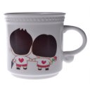 Creative Valentine's Day Gift Lovers Bone china Color-changing Mug Cup