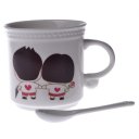 Creative Valentine's Day Gift Lovers Bone china Color-changing Mug Cup