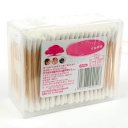 Household Supplies Cosmetic Tool Sanitary Round Cotton Tip Swab Buds 200 Pieces/Pack