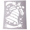 Christmas Gift Christmas Spray Snow Template 6 in 1 Pack