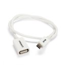 OTG Convertor For Android System Phones White 400mm