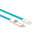 2 in 1 Data Cable Charging Cable For IOS Android 800mm