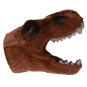 Dinosaur Head Hand Gloves Puppet Velociraptor Head Toy Maroon