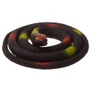 Realistic TPR Snake Toy Super Stretchy Trick Prop Children's Gift Toy Black Round Head Snake