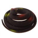 Realistic TPR Snake Toy Super Stretchy Trick Prop Children's Gift Toy Black Round Head Snake