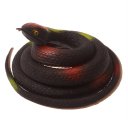 Realistic TPR Snake Toy Super Stretchy Trick Prop Children's Gift Toy Black Round Head Snake