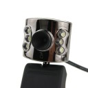 10 MP USB 2.0 6 LED Webcam PC Camera W/ Clip