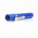 Mini Aluminum 3W LED Flashlight Torch w/Clip Blue