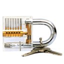 Transparent Professional Visible Padlock Lock for Locksmith Lock Training Trainer 50mm