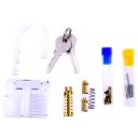 Transparent Professional Visible Padlock Lock for Locksmith Lock Training Trainer